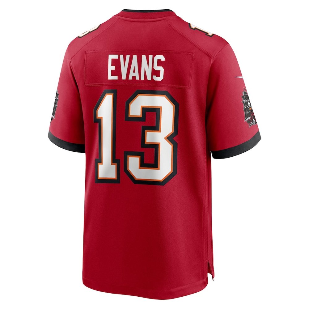 Men's Tampa Bay Buccaneers #13 Mike Evans Nike Red 50th Anniversary Game Jersey Men's Tampa Bay Buccaneers #13 Mike Evans Nike Red 50th Anniversary Game Jersey