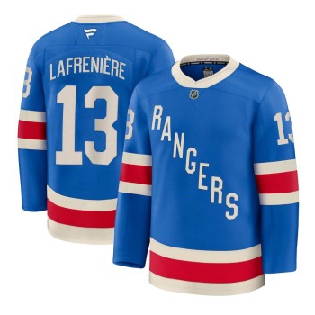 Youth New York Rangers #13 Alexis Lafreniere Blue Centennial Jersey Youth New York Rangers #13 Alexis Lafreniere Blue Centennial Jersey