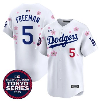 Youth Los Angeles Dodgers #5 Freddie Freeman White Tokyo 2025 Cool Base Stitched Baseball Jersey Youth Los Angeles Dodgers #5 Freddie Freeman White Tokyo 2025 Cool Base Stitched Baseball Jersey