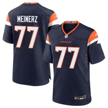 Men's Denver Broncos #77 Quinn Meinerz Navy Alternate Game Jersey Men's Denver Broncos #77 Quinn Meinerz Navy Alternate Game Jersey