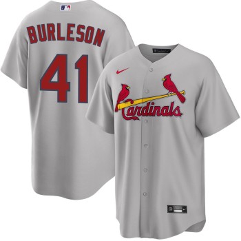 Men's St. Louis Cardinals #41 Alec Burleson Gray Home Limited Jersey Men's St. Louis Cardinals #41 Alec Burleson Gray Home Limited Jersey