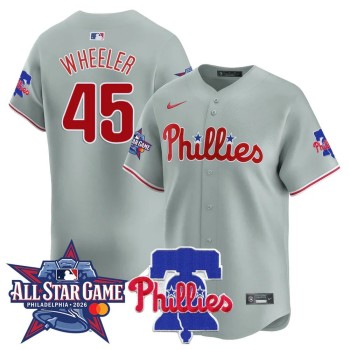 Youth Philadelphia Phillies #45 Zack Wheeler Gray 2026 MLB All-Star Jersey Youth Philadelphia Phillies #45 Zack Wheeler Gray 2026 MLB All-Star Jersey