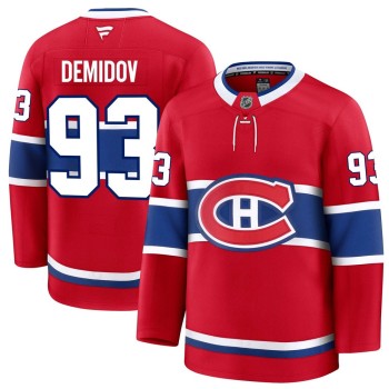 Men's Montreal Canadiens #93 Ivan Demidov Red Home Premium Jersey Men's Montreal Canadiens #93 Ivan Demidov Red Home Premium Jersey