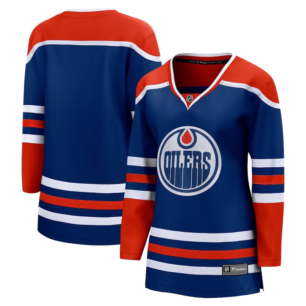 Women's Edmonton Oilers Royal Home Jersey Women's Edmonton Oilers Royal Home Jersey