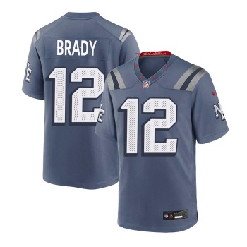 Youth New England Patriots #12 Tom Brady Blue Rivalries Collection Game Jersey Youth New England Patriots #12 Tom Brady Blue Rivalries Collection Game Jersey