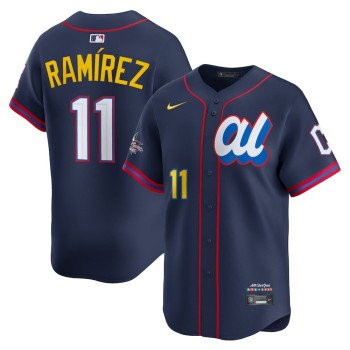 Youth American League #11 Jose Ramirez Nike Navy 2025 All-Star Edition Limited Player Jersey