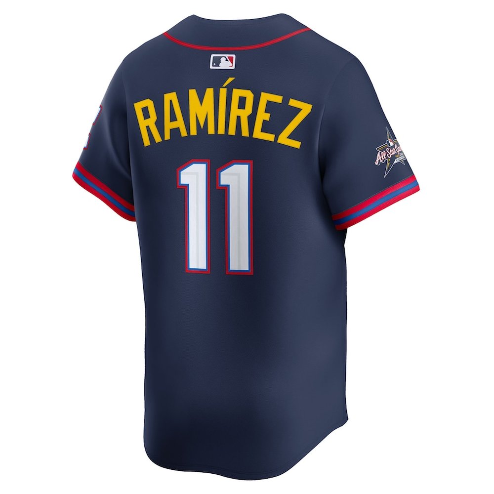 Youth American League #11 Jose Ramirez Nike Navy 2025 All-Star Edition Limited Player Jersey