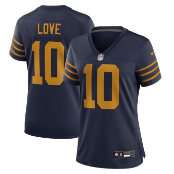 Women's Green Bay Packers #10 Jordan Love Nike Navy The 1923 Classic Game Jersey Women's Green Bay Packers #10 Jordan Love Nike Navy The 1923 Classic Game Jersey