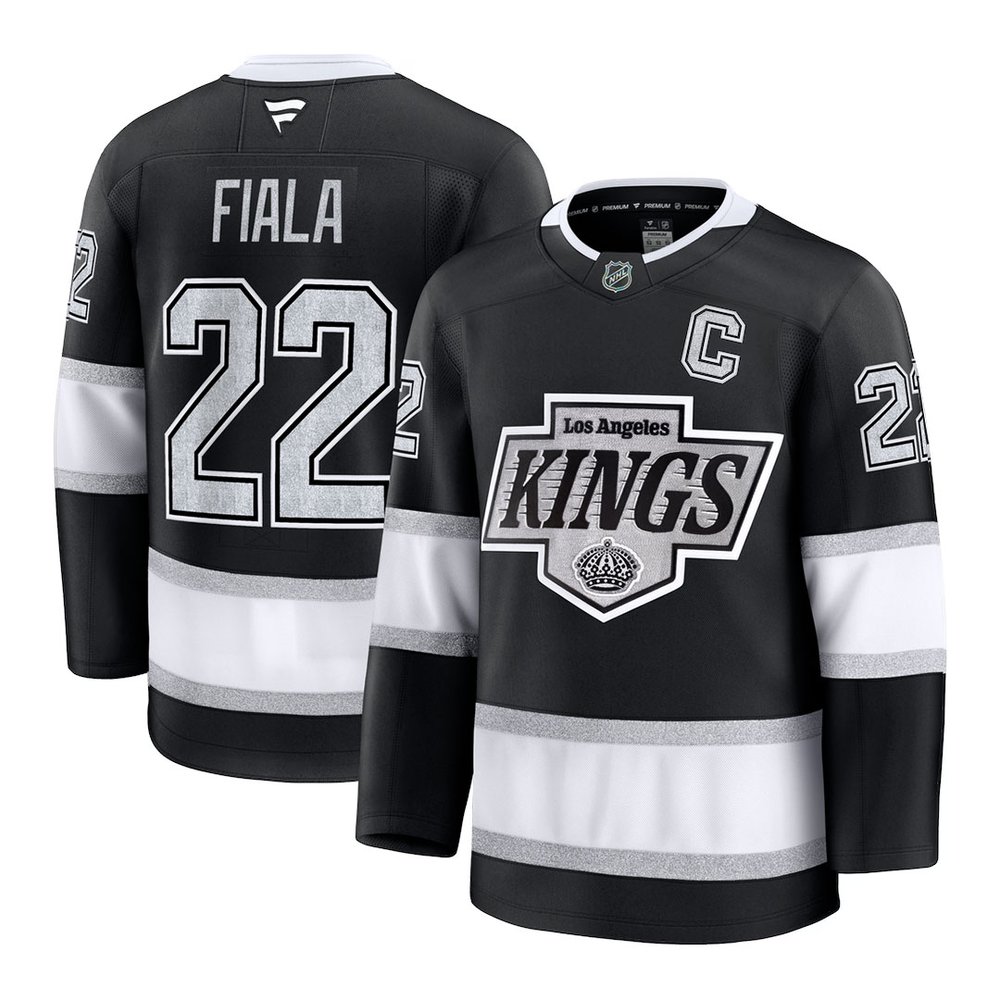 Youth Los Angeles Kings #22 Kevin Fiala Black Home Jersey Youth Los Angeles Kings #22 Kevin Fiala Black Home Jersey