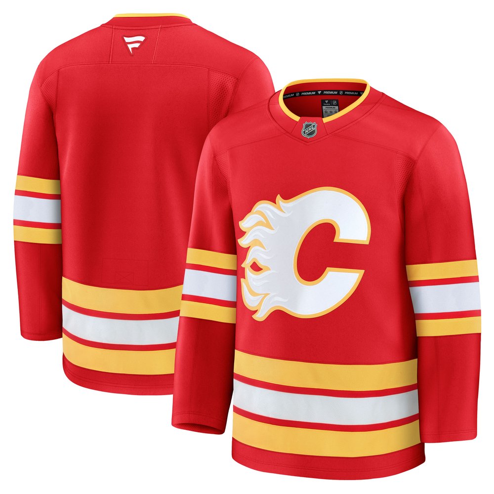 Men's Calgary Flames Red Home Premium Jersey