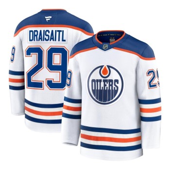 Youth Edmonton Oilers #29 Leon Draisaitl White Away Jersey Youth Edmonton Oilers #29 Leon Draisaitl White Away Jersey