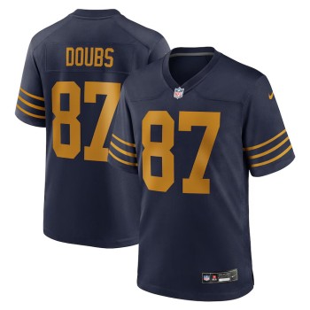 Youth Green Bay Packers #87 Romeo Doubs Nike Navy The 1923 Classic Game Jersey Youth Green Bay Packers #87 Romeo Doubs Nike Navy The 1923 Classic Game Jersey