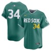 Men's Boston Red Sox #34 David Ortiz Green 2025 City Connect Limited Retired Player Jersey