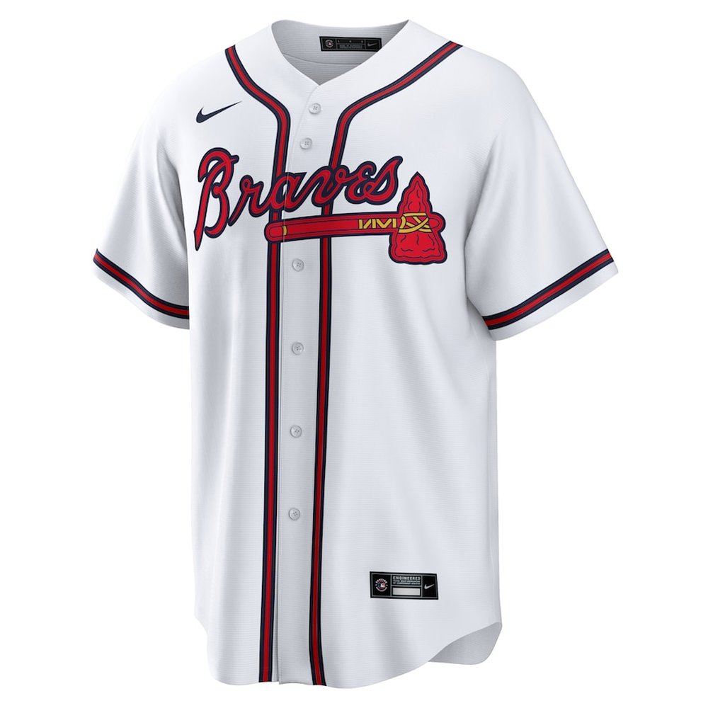 Men's Atlanta Braves #51 Chris Sale White Home Replica Jersey