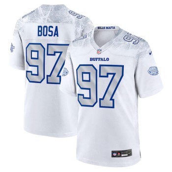 Youth's Buffalo Bills #97 Joey Bosa White Rivalries Collection Game Jersey Youth's Buffalo Bills #97 Joey Bosa White Rivalries Collection Game Jersey