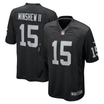 Men's Gardner Minshew II Black Las Vegas Raiders Team Game Jersey Men's Gardner Minshew II Black Las Vegas Raiders Team Game Jersey