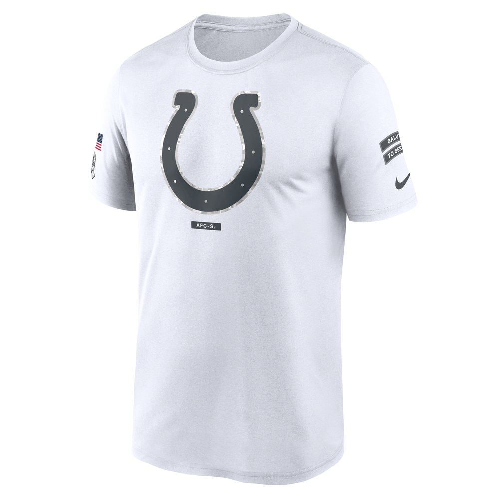 Men's Indianapolis Colts White 2024 Salute To Service Legend Performance T-Shirt