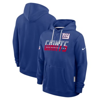 Men's New York Giants Royal Sideline Standard Issue Top Prospect Dri-FIT Hoodie Men's New York Giants Royal Sideline Standard Issue Top Prospect Dri-FIT Hoodie