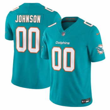 Men's Miami Dolphins Chris Johnson Aqua 2026 NFL Draft Vapor F.U.S.E. Limited Jersey Men's Miami Dolphins Chris Johnson Aqua 2026 NFL Draft Vapor F.U.S.E. Limited Jersey