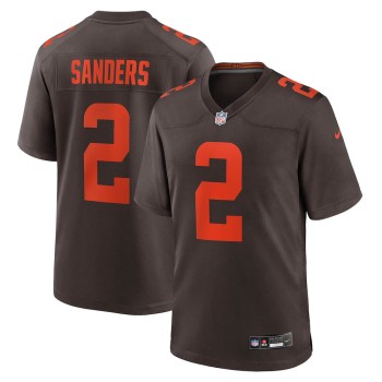 Men's Cleveland Browns #2 Shedeur Sanders Brown Alternate Game Jersey Men's Cleveland Browns #2 Shedeur Sanders Brown Alternate Game Jersey
