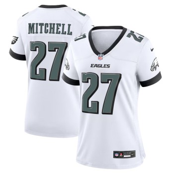 Womens #27 Quinyon Mitchell Midnight Kelly White Philadelphia Eagles Team Game Jersey Womens #27 Quinyon Mitchell Midnight Kelly White Philadelphia Eagles Team Game Jersey