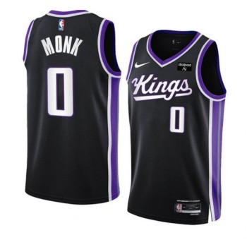 Men's Sacramento Kings #0 Malik Monk Black 2023/24 Icon Edition Swingman Stitched Basketball Jersey Men's Sacramento Kings #0 Malik Monk Black 2023/24 Icon Edition Swingman Stitched Basketball Jersey