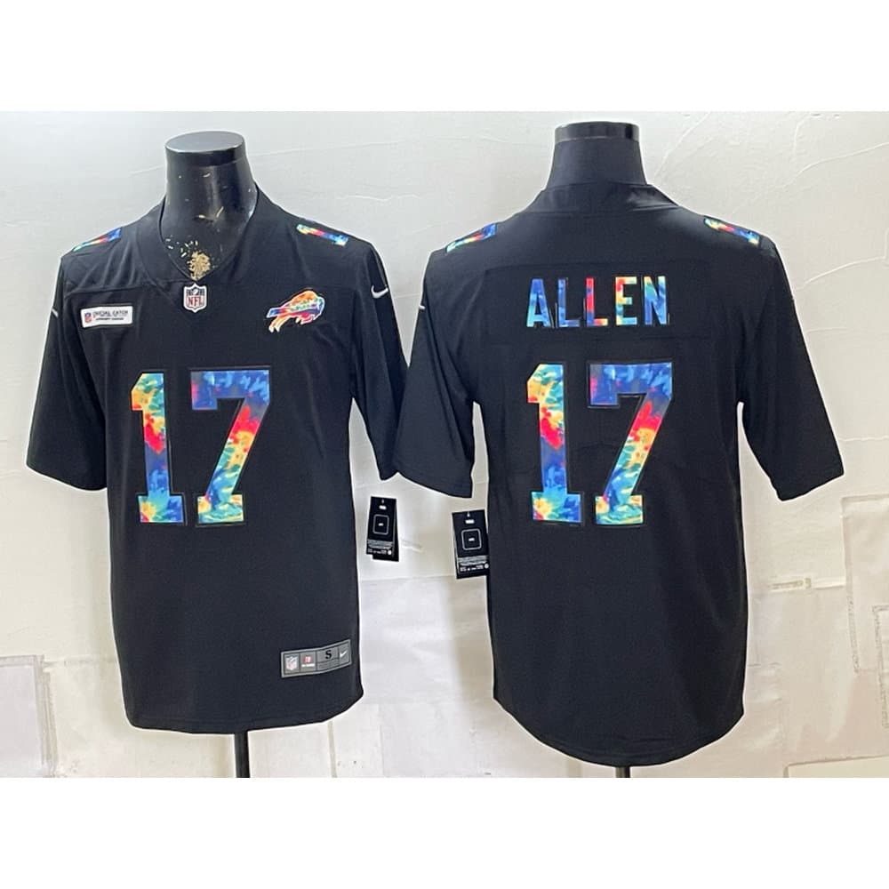 Youth Buffalo Bills #17 Josh Allen Black Vapor Limited Jersey Youth Buffalo Bills #17 Josh Allen Black Vapor Limited Jersey