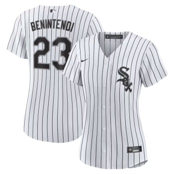 Women's Chicago White Sox #23 Andrew Benintendi Nike White/Black Home Official Player Jersey Women's Chicago White Sox #23 Andrew Benintendi Nike White/Black Home Official Player Jersey