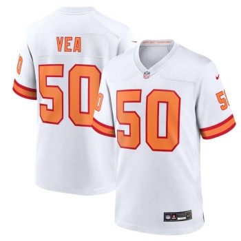 Men's '76 Tampa Bay Buccaneers #50 Vita Vea Nike White Player Game Jersey Men's '76 Tampa Bay Buccaneers #50 Vita Vea Nike White Player Game Jersey