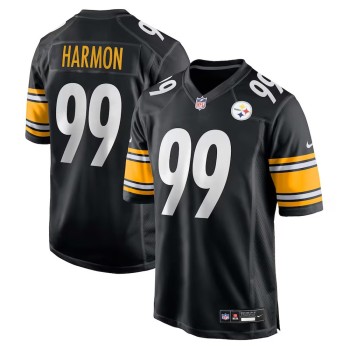 Youth Pittsburgh Steelers #99 Derrick Harmon Nike Black 2025 NFL Draft First Round Pick Game Jersey Youth Pittsburgh Steelers #99 Derrick Harmon Nike Black 2025 NFL Draft First Round Pick Game Jersey