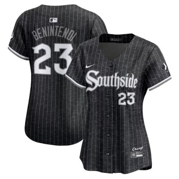 Women's Chicago White Sox #23 Andrew Benintendi Nike Black City Connect Limited Jersey Women's Chicago White Sox #23 Andrew Benintendi Nike Black City Connect Limited Jersey