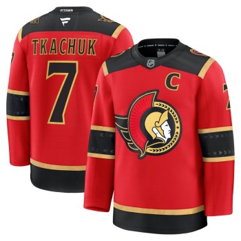 Men's Ottawa Senators #7 Brady Tkachuk Red Alternate Premium Jersey