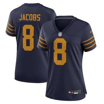 Women's Green Bay Packers #8 Josh Jacobs Nike Navy The 1923 Classic Game Jersey Women's Green Bay Packers #8 Josh Jacobs Nike Navy The 1923 Classic Game Jersey