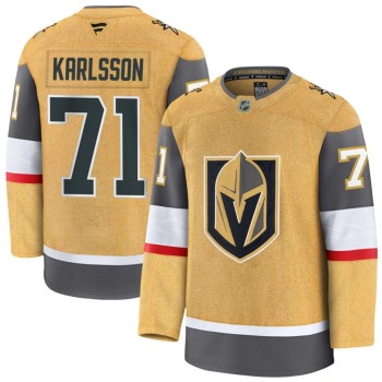 Men's Vegas Golden Knights #71 William Karlsson Gold Home Premium Jersey