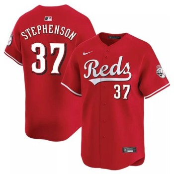 Men's Cincinnati Reds #37 Tyler Stephenson Nike Red Home Limited Player Jersey Men's Cincinnati Reds #37 Tyler Stephenson Nike Red Home Limited Player Jersey