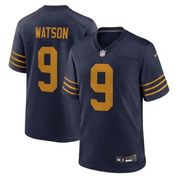 Men's Green Bay Packers #9 Christian Watson Nike Navy The 1923 Classic Game Jersey Men's Green Bay Packers #9 Christian Watson Nike Navy The 1923 Classic Game Jersey