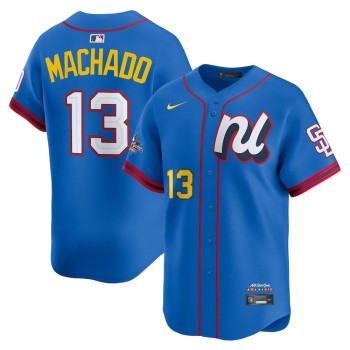Youth National League #13 Manny Machado Nike Blue 2025 All-Star Edition Limited Player Jersey