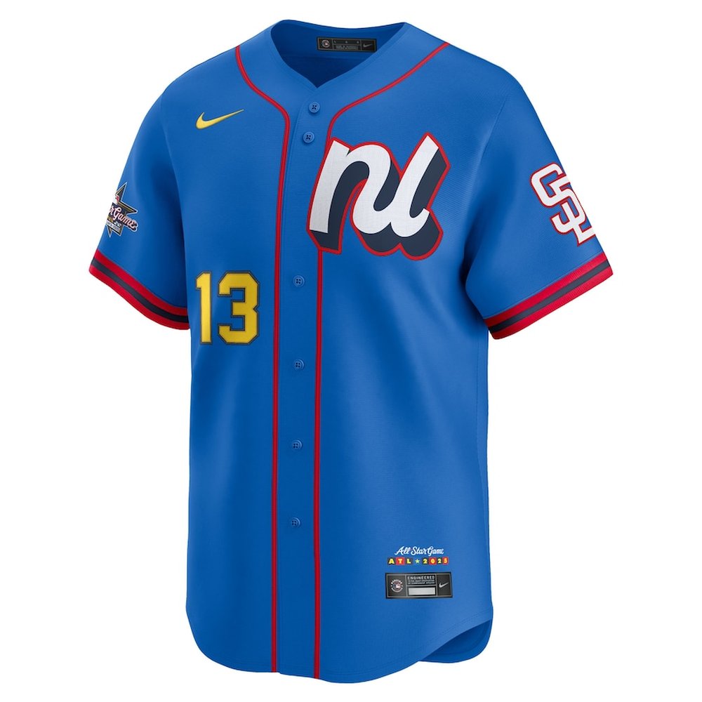 Youth National League #13 Manny Machado Nike Blue 2025 All-Star Edition Limited Player Jersey