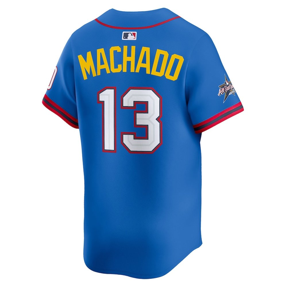 Youth National League #13 Manny Machado Nike Blue 2025 All-Star Edition Limited Player Jersey