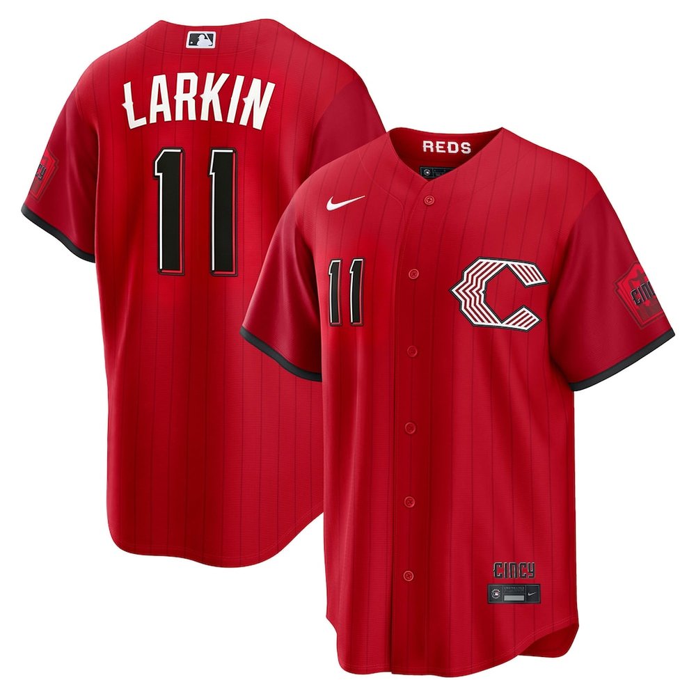 Youth Cincinnati Reds #11 Barry Larkin Red 2026 City Connect Stitched Jersey Youth Cincinnati Reds #11 Barry Larkin Red 2026 City Connect Stitched Jersey