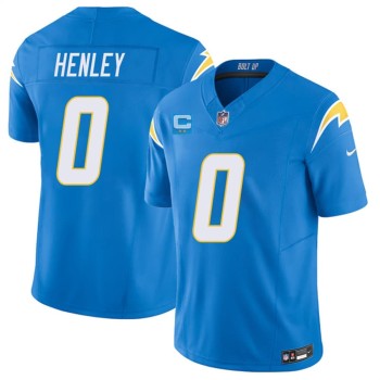 Men's Los Angeles Chargers #0 Daiyan Henley Blue 2026 2-Star C Patch Vapor F.U.S.E. Limited Jersey Men's Los Angeles Chargers #0 Daiyan Henley Blue 2026 2-Star C Patch Vapor F.U.S.E. Limited Jersey