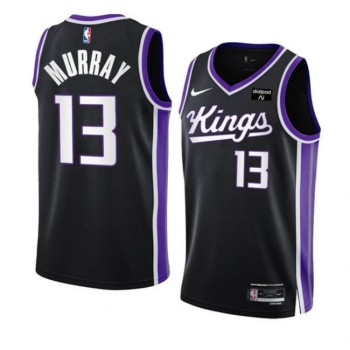 Men's Sacramento Kings #13 Keegan Murray Black 2023/24 Icon Edition Swingman Stitched Basketball Jersey Men's Sacramento Kings #13 Keegan Murray Black 2023/24 Icon Edition Swingman Stitched Basketball Jersey
