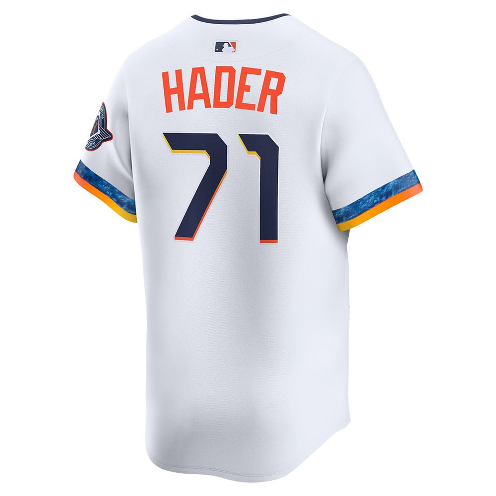 Men's Houston Astros #71 Josh Hader White 2025 City Connect Limited Stitched Baseball Jersey