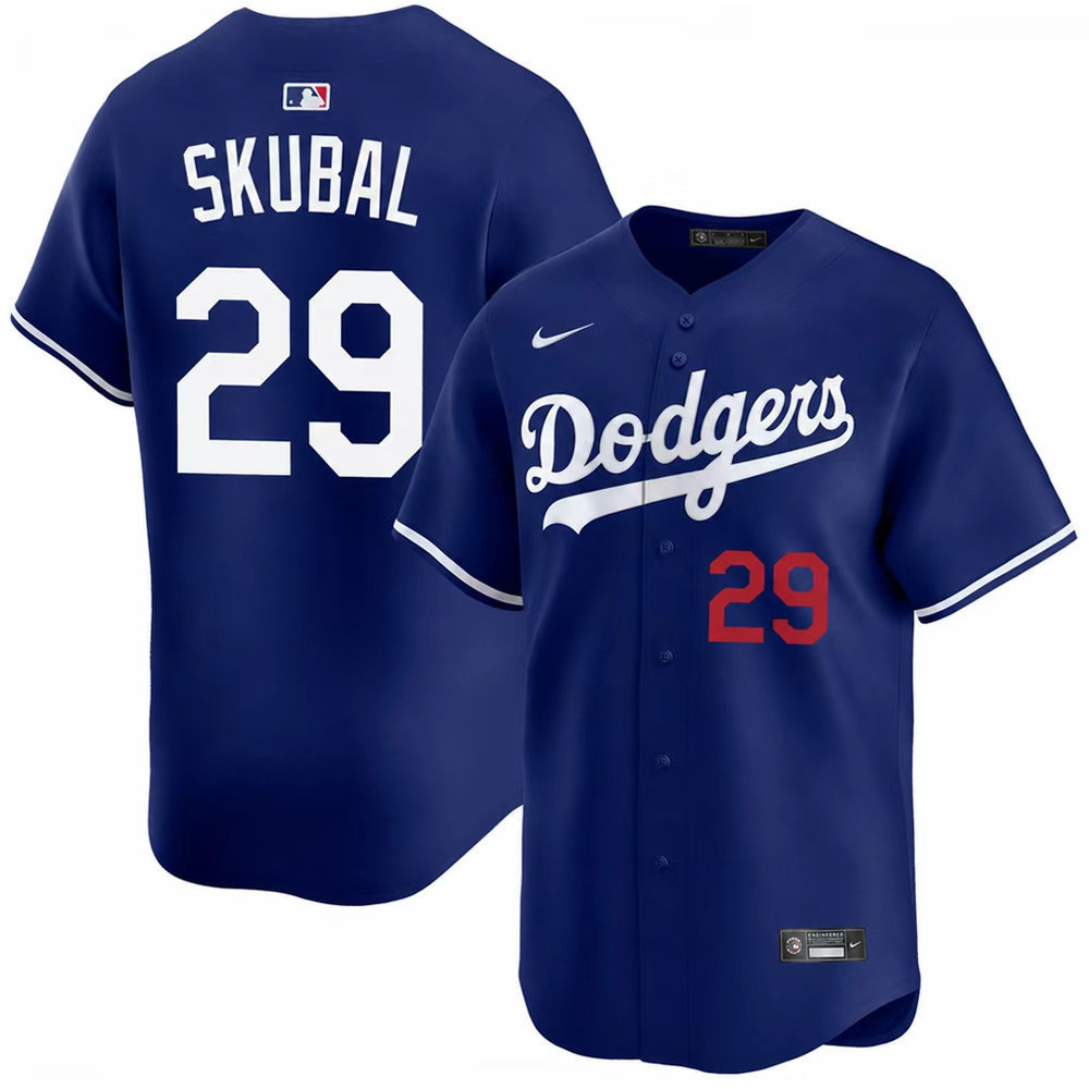 Men's Los Angeles Dodgers #29 Tarik Skubal Royal Alternate Limited Jersey Men's Los Angeles Dodgers #29 Tarik Skubal Royal Alternate Limited Jersey