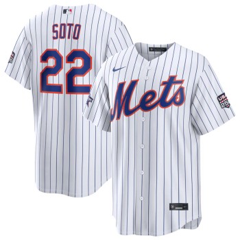 Men's New York Mets #22 Juan Soto Nike White 2026 All-Star Game Replica Jersey Men's New York Mets #22 Juan Soto Nike White 2026 All-Star Game Replica Jersey