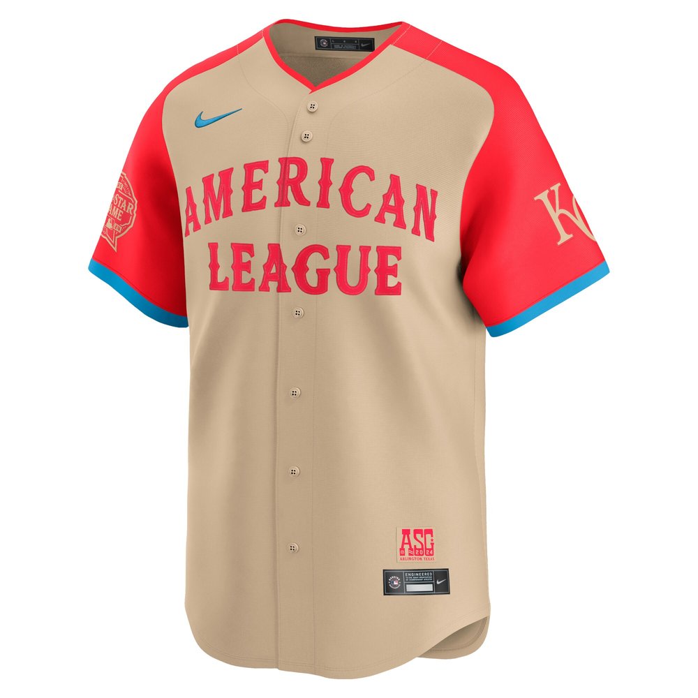 Men's American League Bobby Witt Jr. Cream 2024 MLB All-Star Game Limited Player Jersey