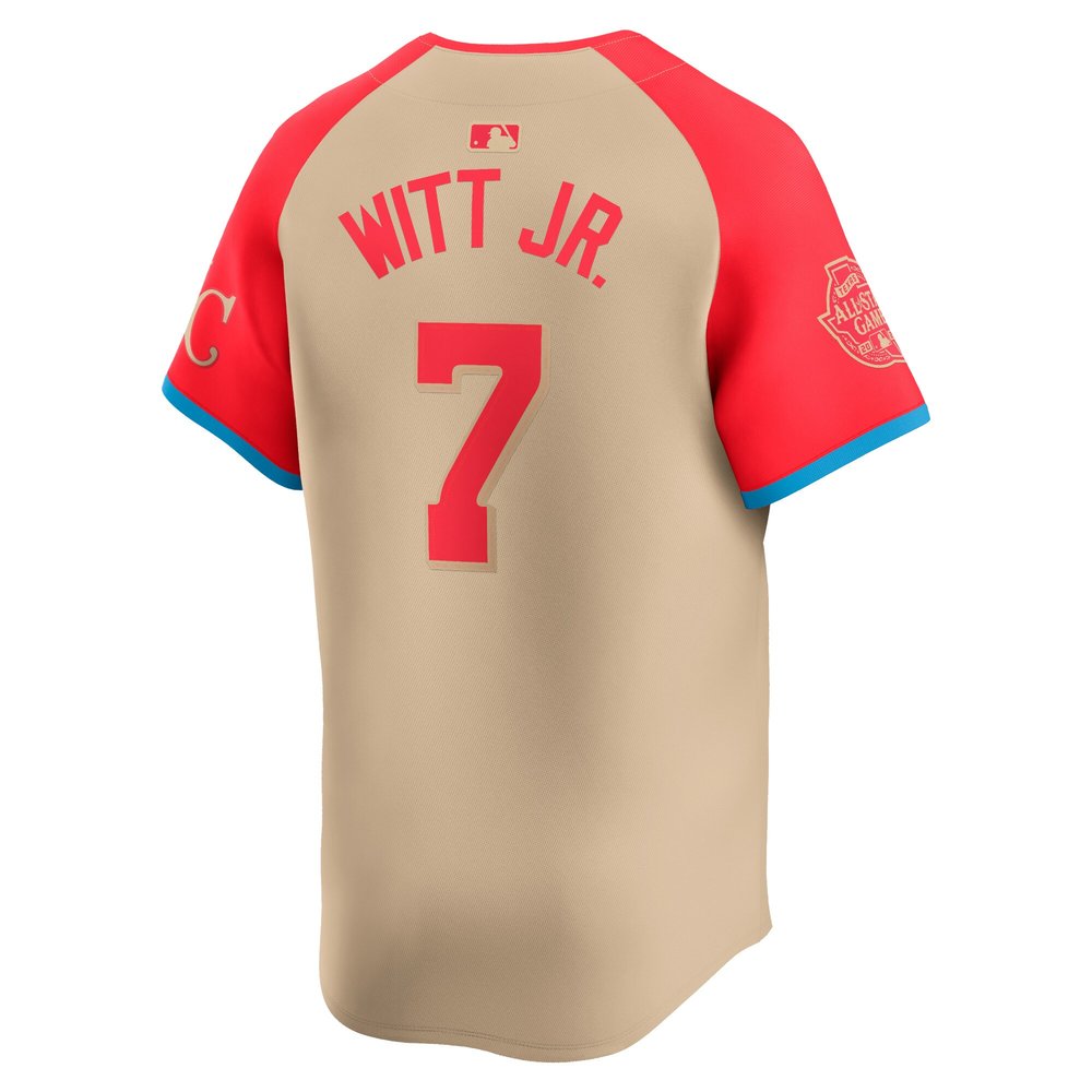 Men's American League Bobby Witt Jr. Cream 2024 MLB All-Star Game Limited Player Jersey