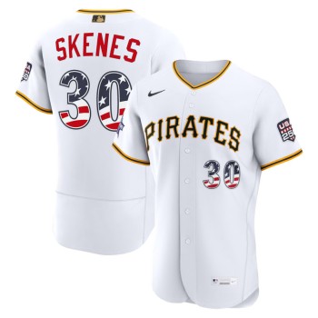 Men's Pittsburgh Pirates #30 Paul Skenes Nike White 2026 All-Star Edition Stars & Stripes Authentic Jersey Men's Pittsburgh Pirates #30 Paul Skenes Nike White 2026 All-Star Edition Stars & Stripes Authentic Jersey