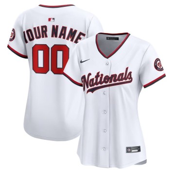 Women's Washington Nationals Nike White Replica Custom Jersey Women's Washington Nationals Nike White Replica Custom Jersey
