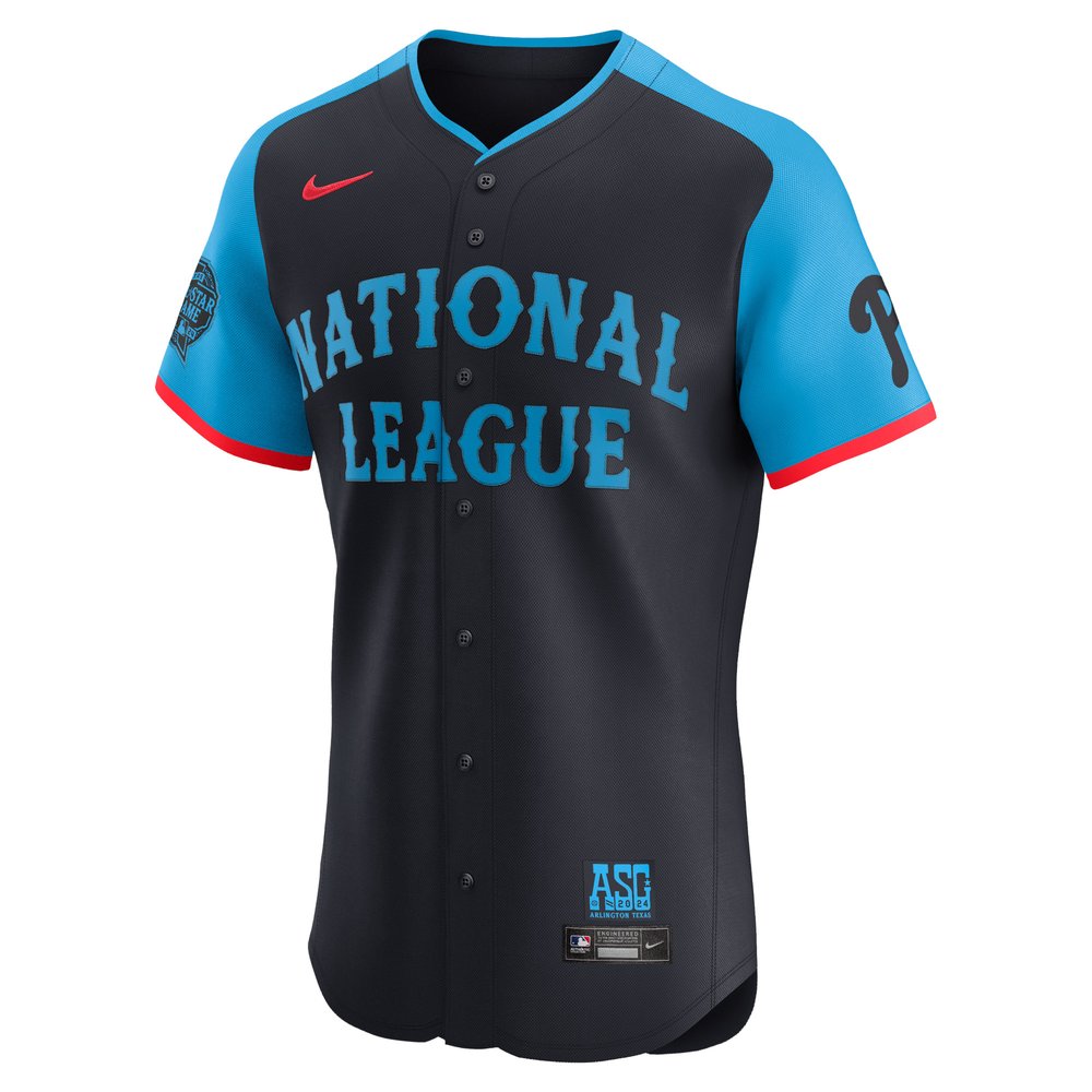 Men's National League Bryce Harper Navy 2024 MLB All-Star Game Elite Player Jersey